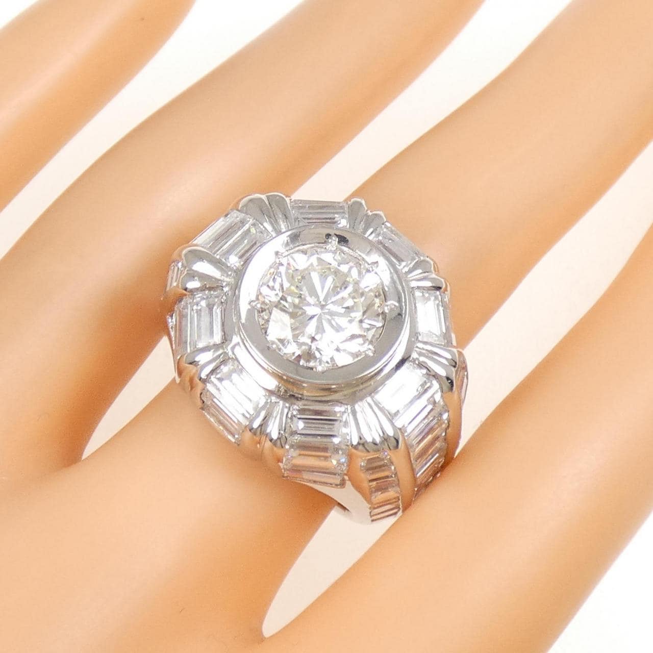 PT900 ダイヤモンド リング 3.40CT