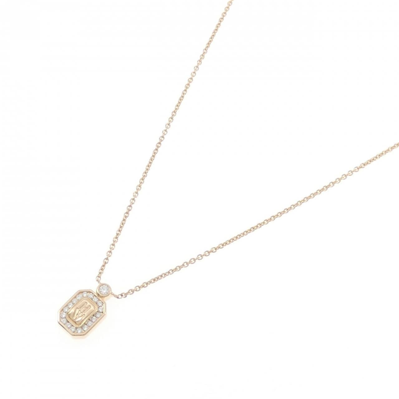 ハリーウィンストン HWロゴ ネックレス