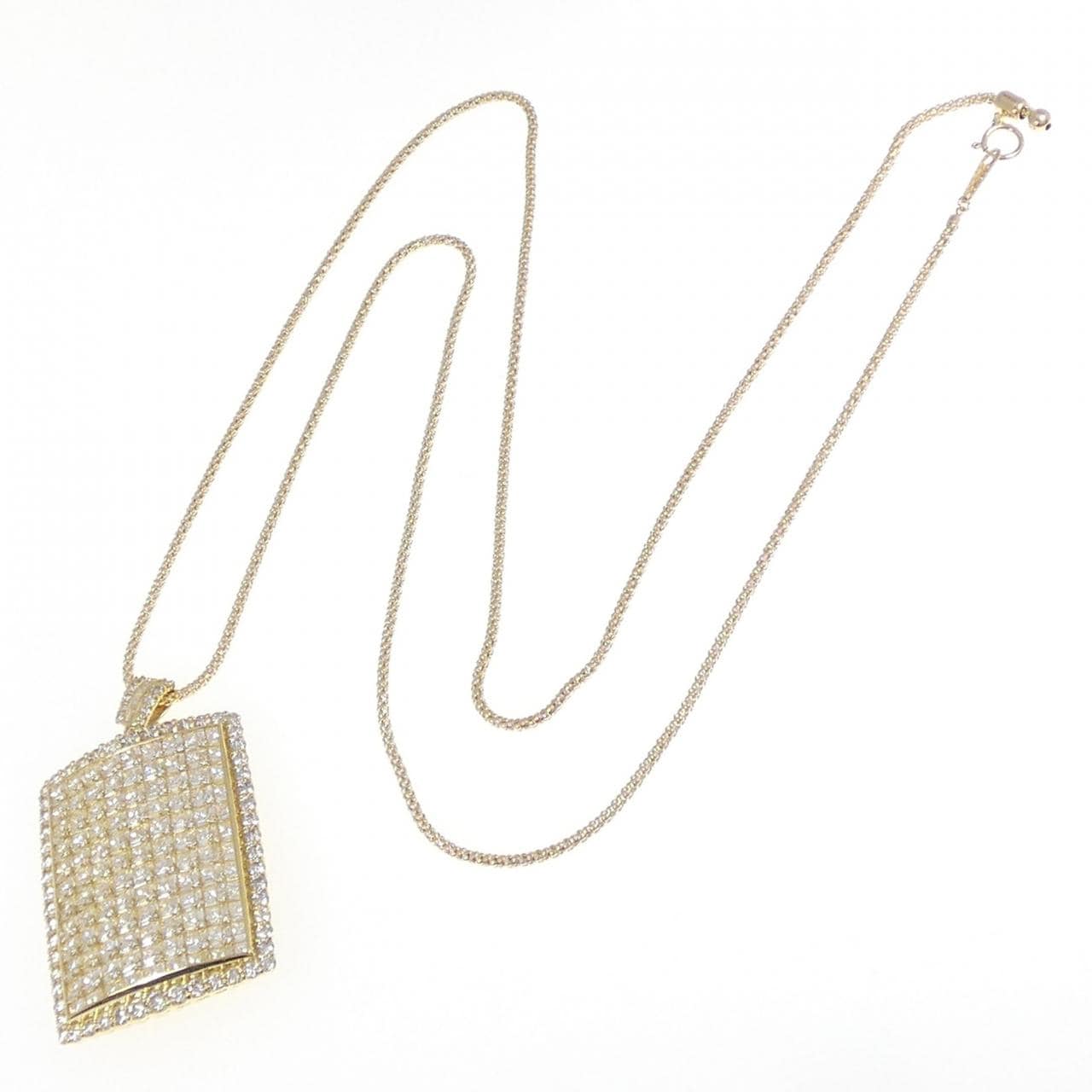 【新品】K18YG ダイヤモンド ネックレス 10.00CT