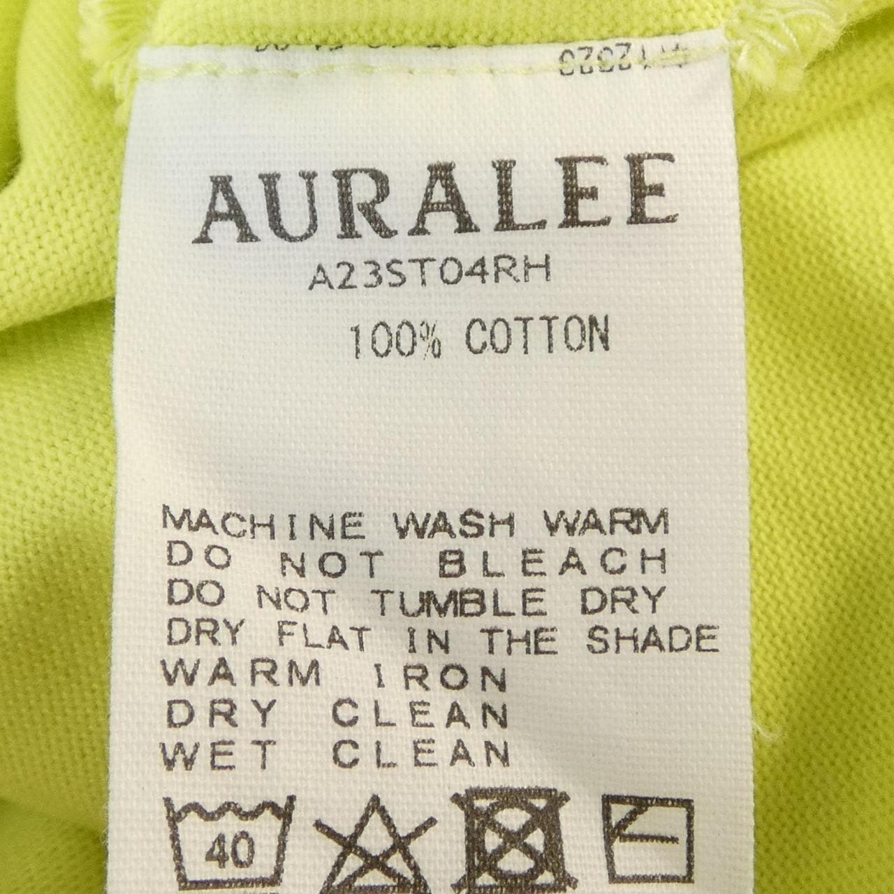 オーラリー AURALEE A23ST04RH Tシャツ