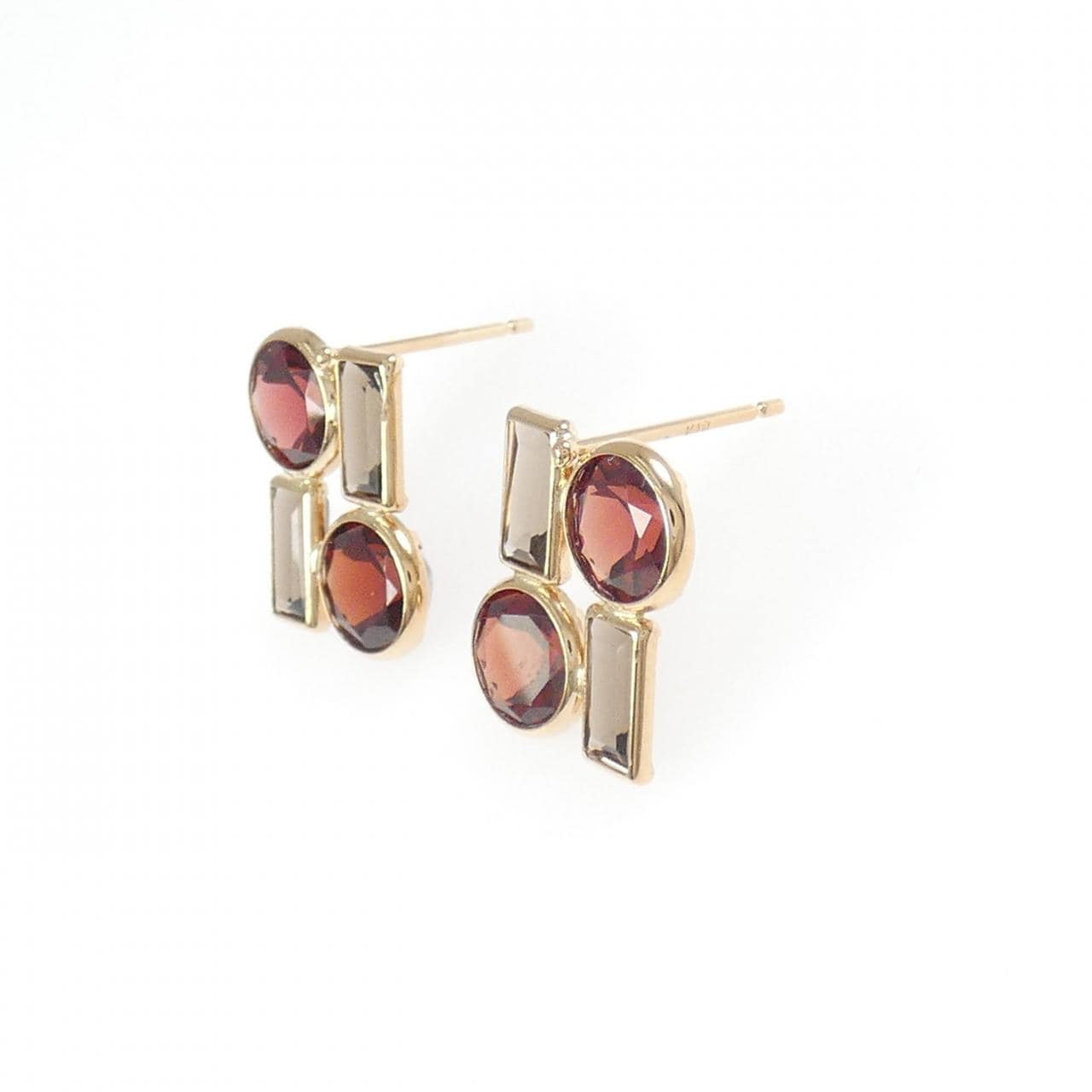 K18PG ガーネット ピアス