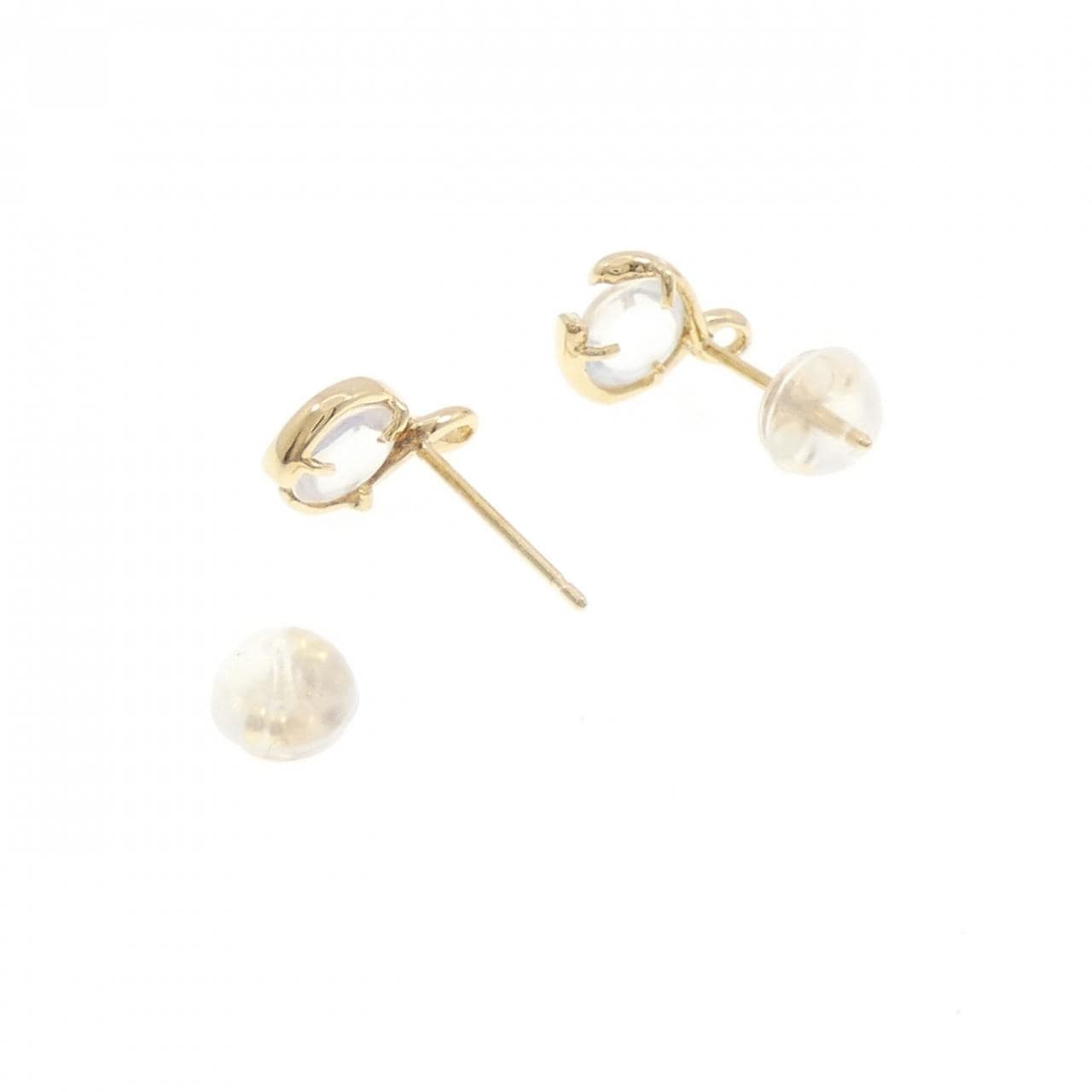 K18YG ムーンストーン ピアス