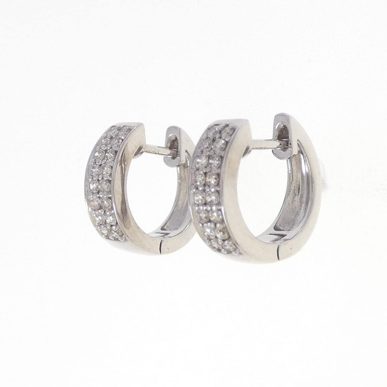 K18WG ダイヤモンド ピアス 0.30CT