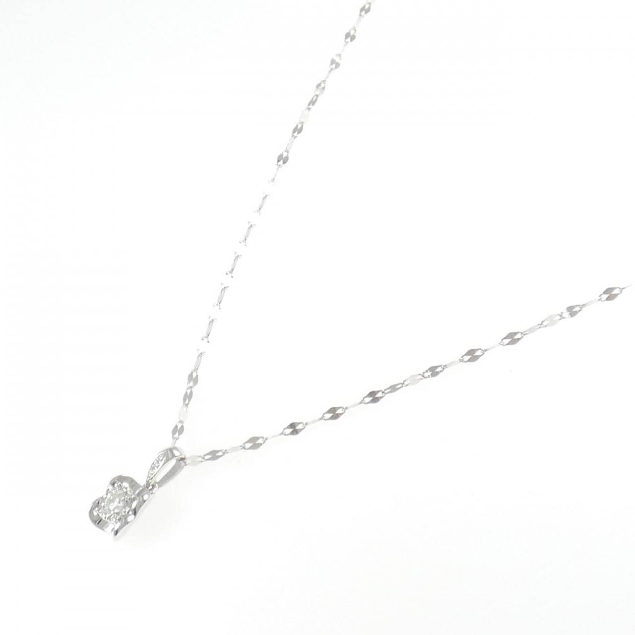 750WG ダイヤモンド ネックレス 0.13CT
