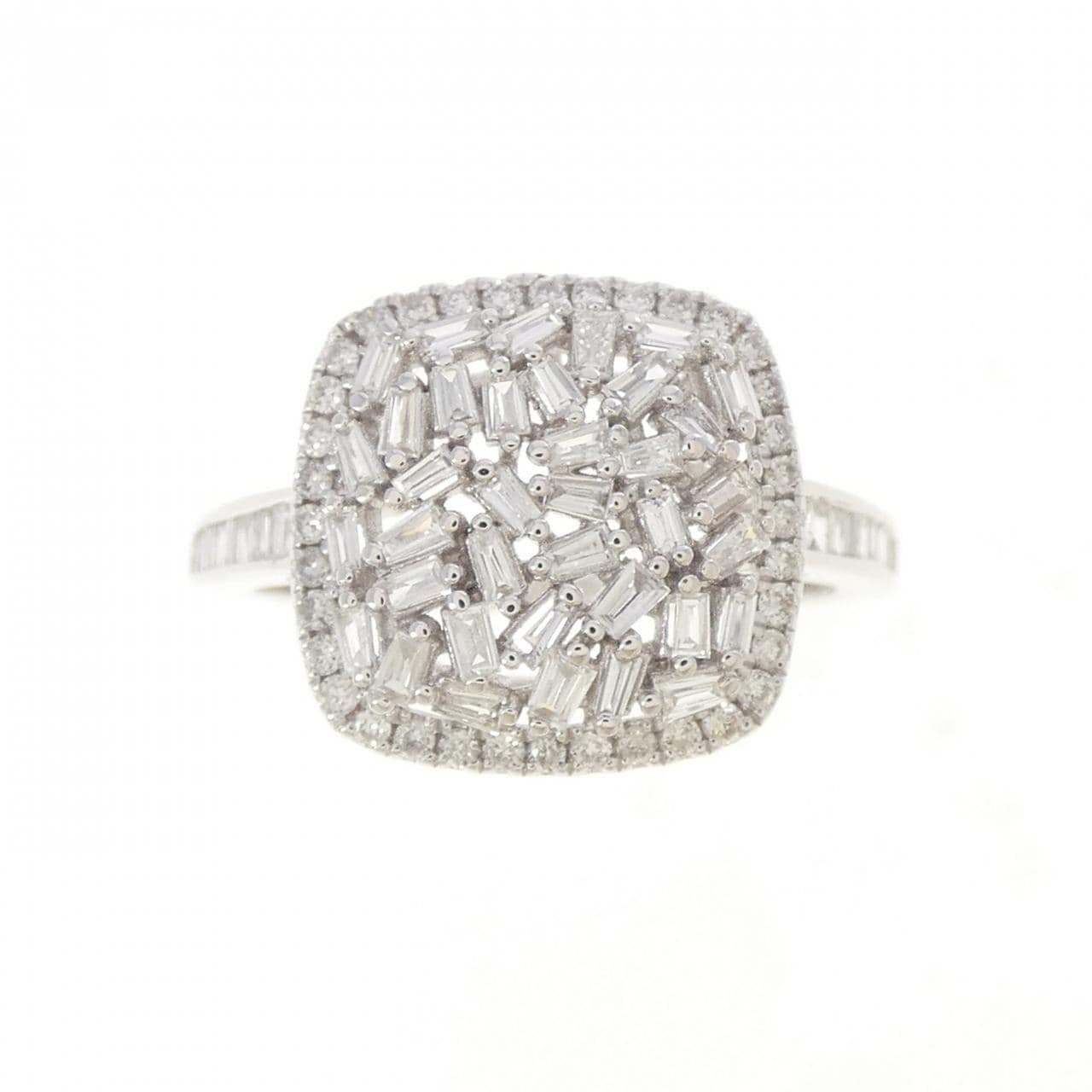 K18WG ダイヤモンド リング 0.45CT
