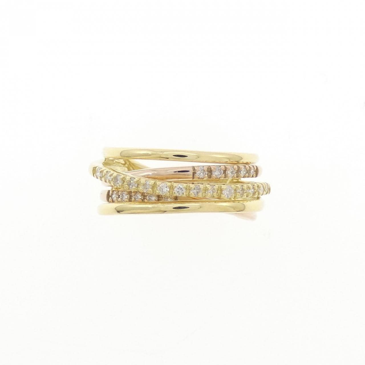K18YG/K18PG ダイヤモンド リング 0.25CT