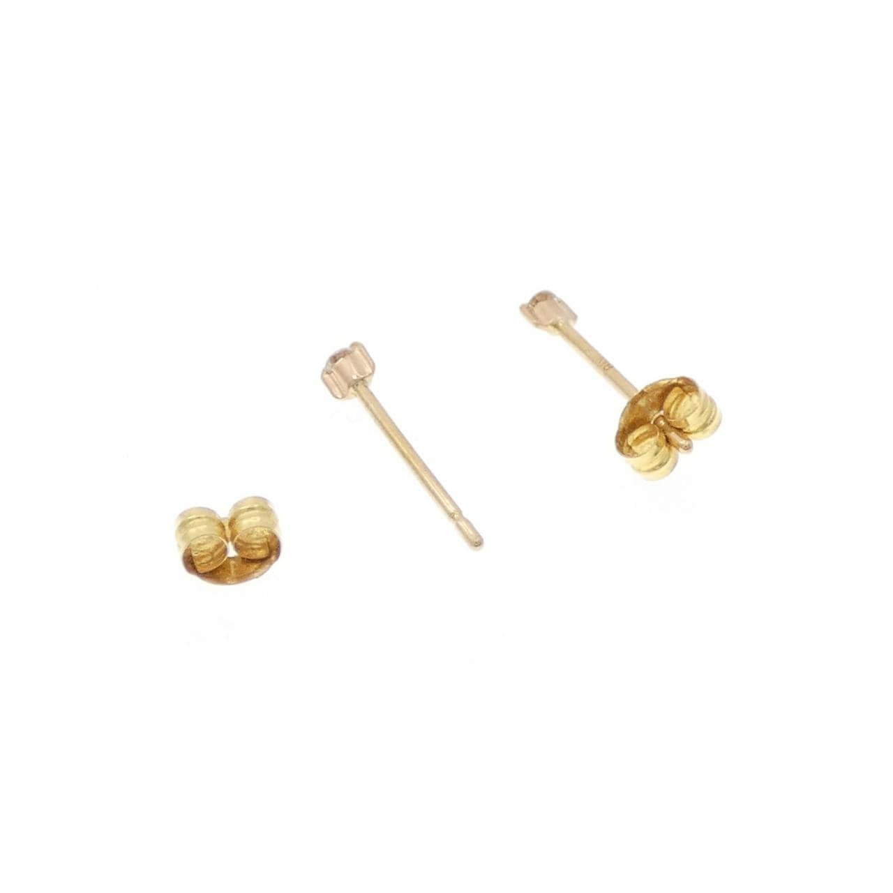 K18YG ソリティア ダイヤモンド ピアス