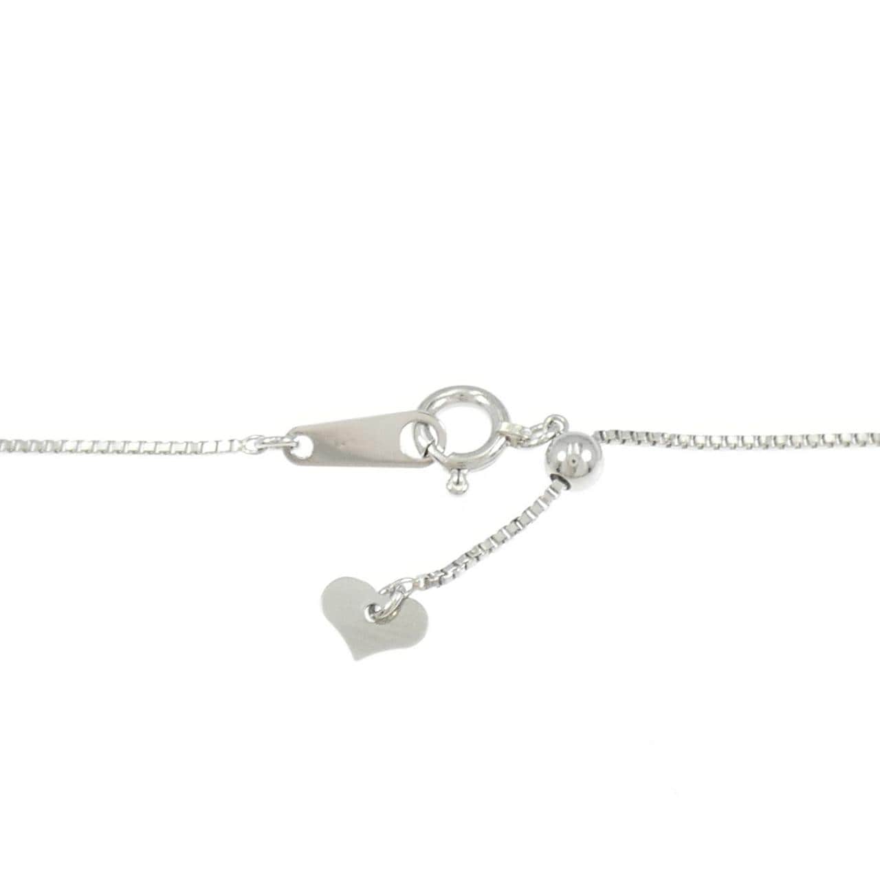 PT900/PT850 フラワー 白蝶パール ネックレス 10.2mm