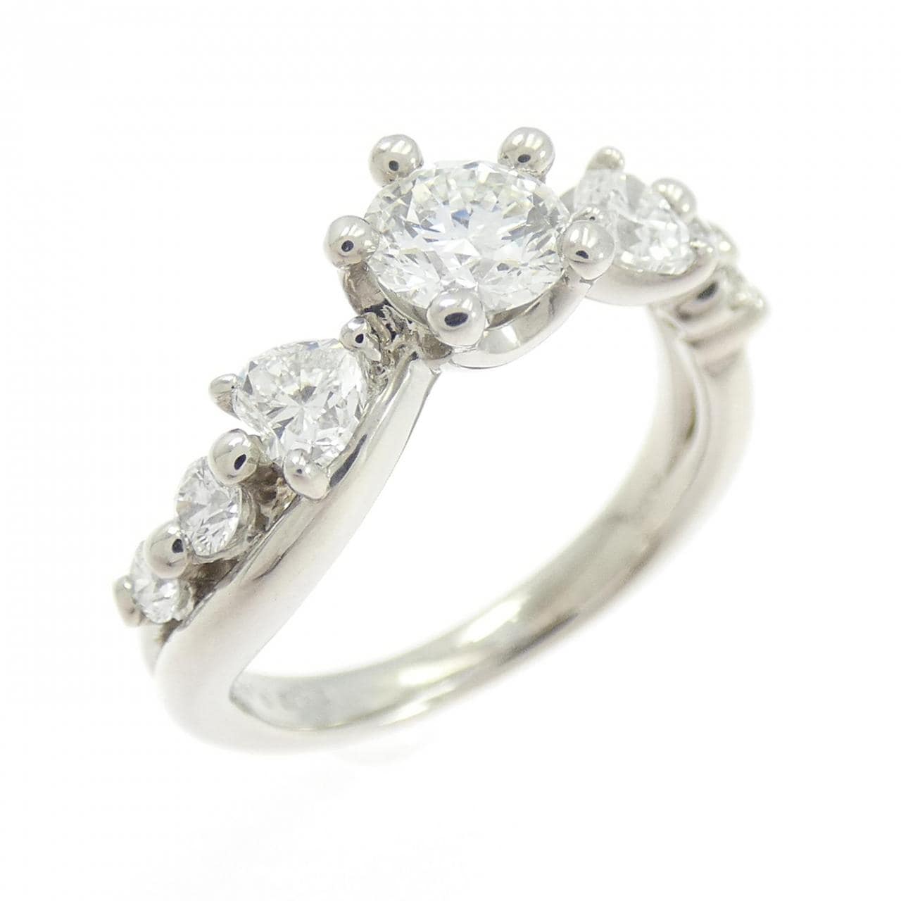 PT900 ダイヤモンド リング 0.410CT F SI1 3EXT H&C