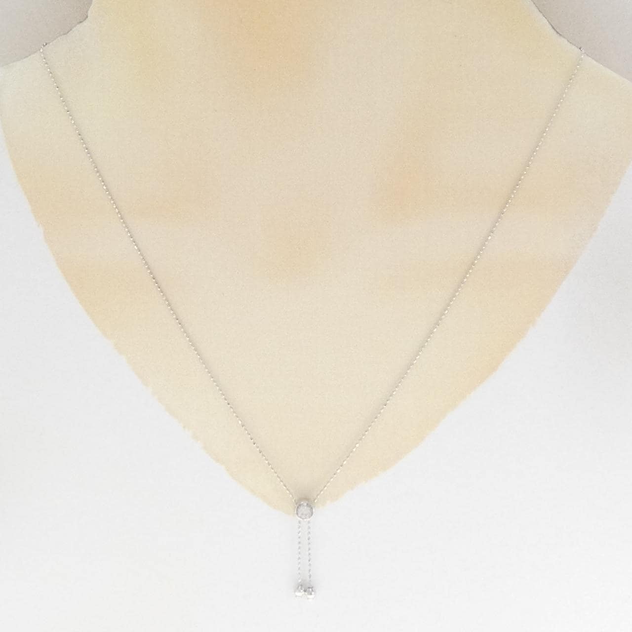 K14WG ホワイトトパーズ ネックレス 0.25CT