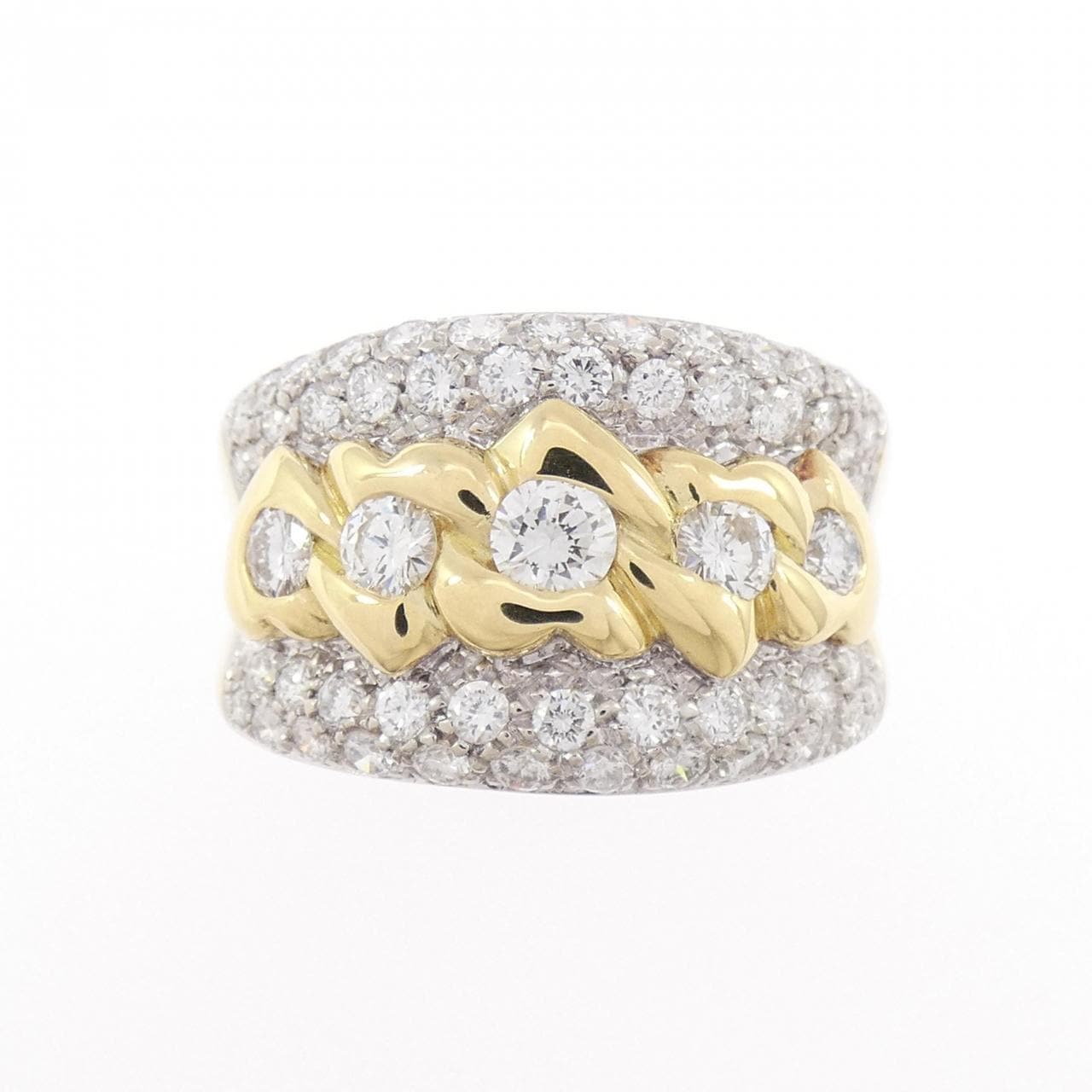 750YG/750WG ダイヤモンド リング 0.31CT