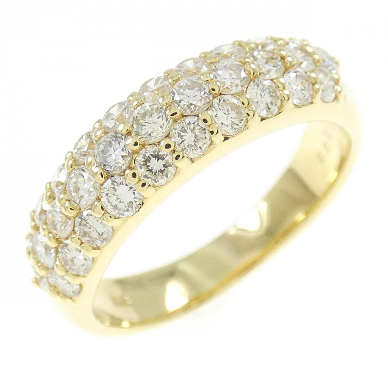 K18YG パヴェ ダイヤモンド リング 1.00CT