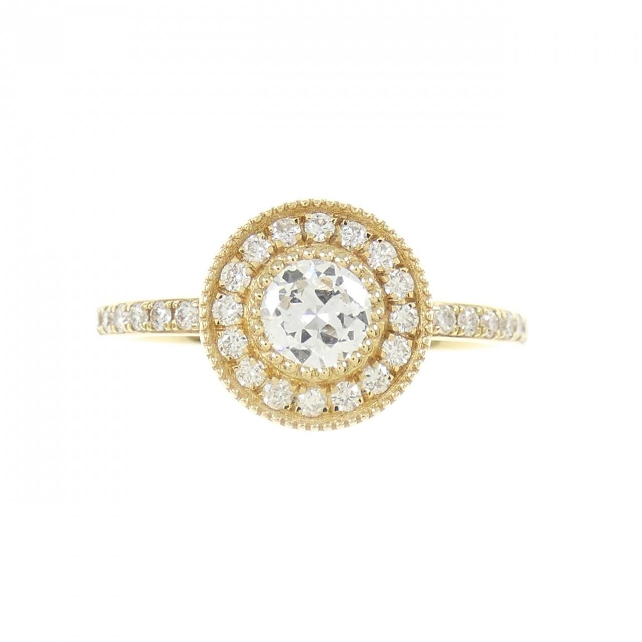 【新品】K18YG ダイヤモンド リング 0.45CT