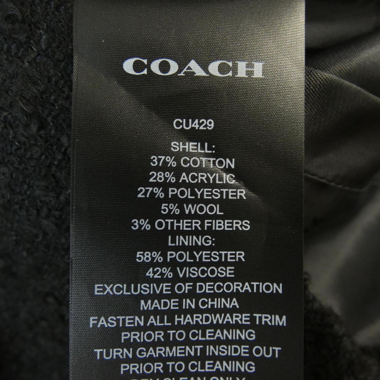コーチ COACH ノーカラージャケット