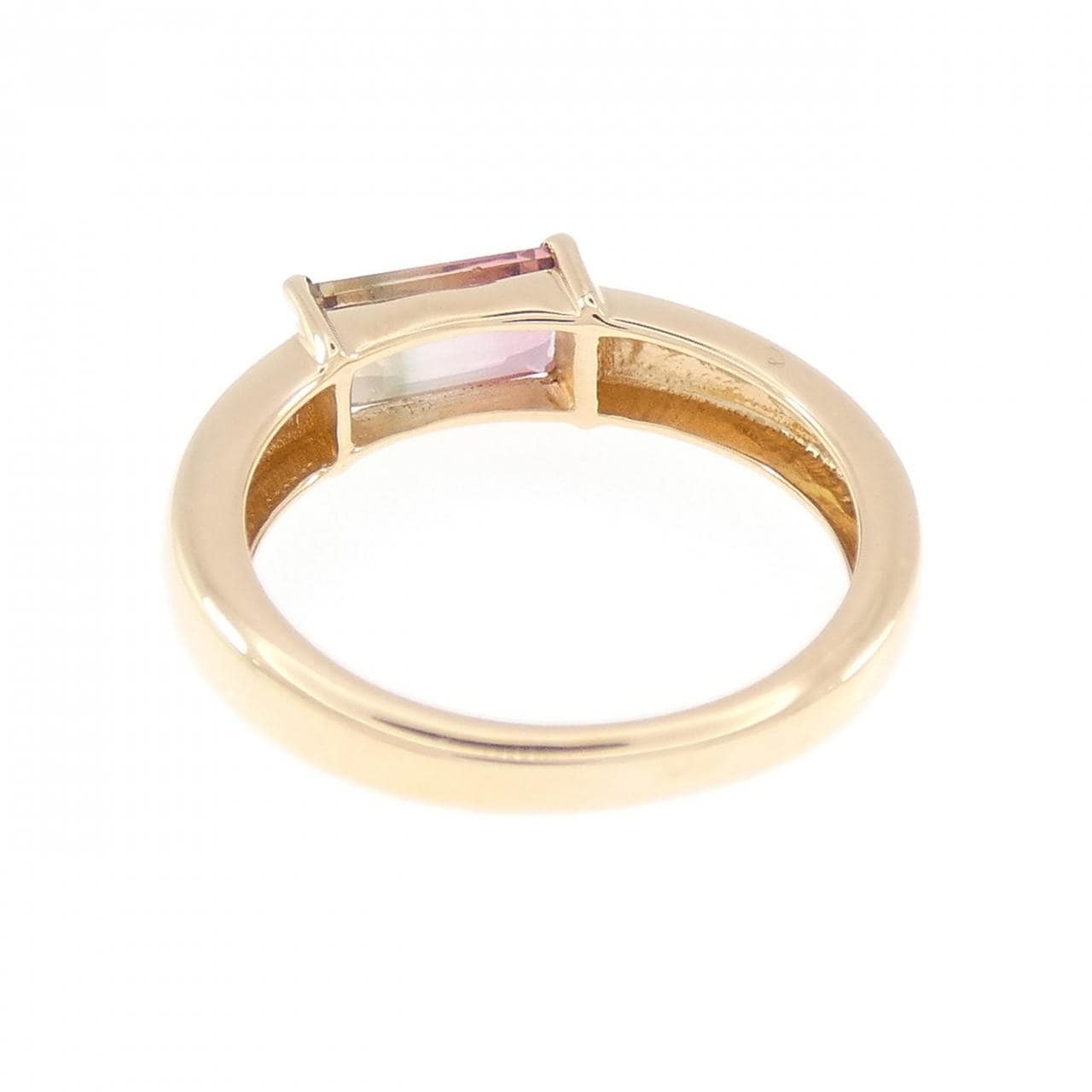 【新品】K18YG トルマリン リング 0.64CT