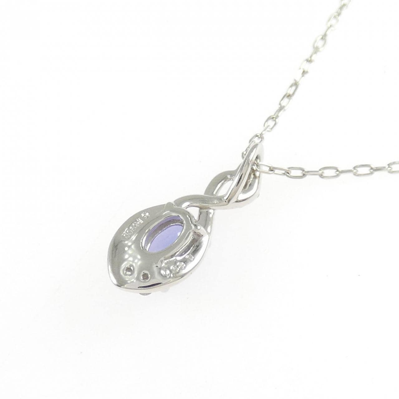 PT900/PT850 タンザナイト ネックレス 0.53CT