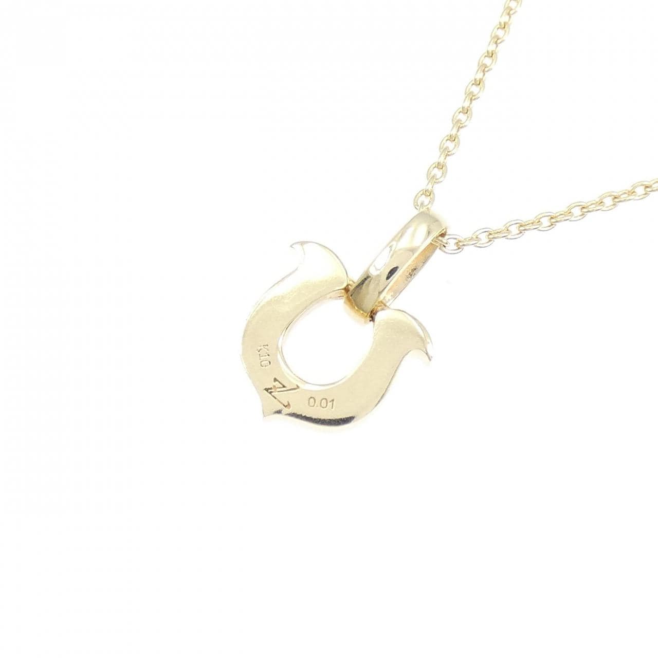 K10YG ダイヤモンド ネックレス 0.01CT