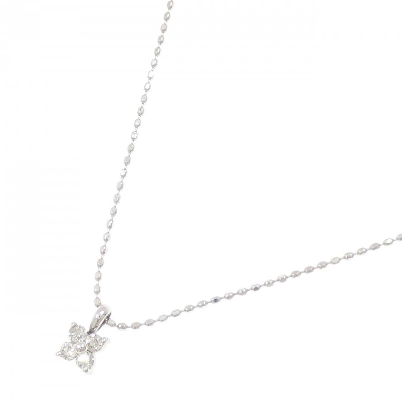 K18WG ダイヤモンド ネックレス 0.08CT