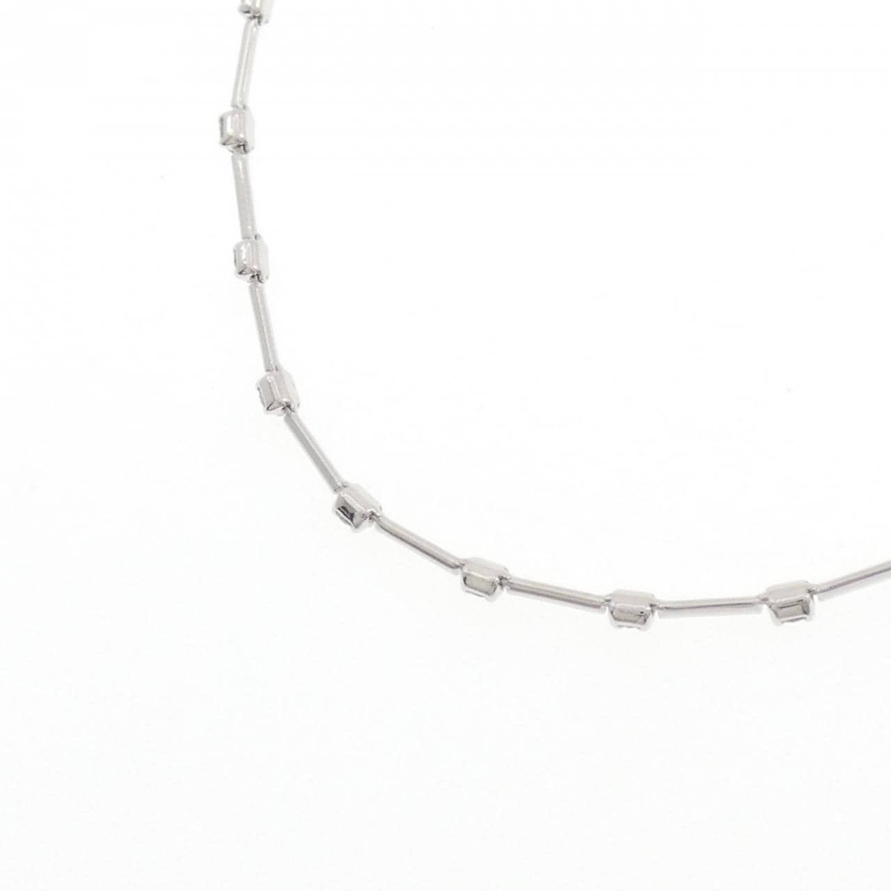 K18WG ダイヤモンド ネックレス 1.00CT