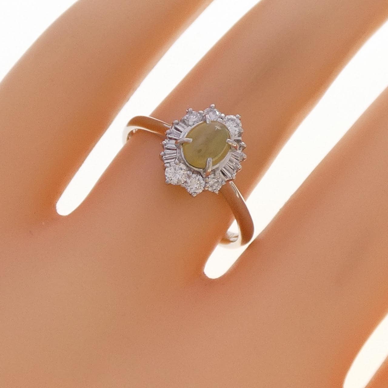 PT900 クリソベリルキャッツアイ リング 0.72CT
