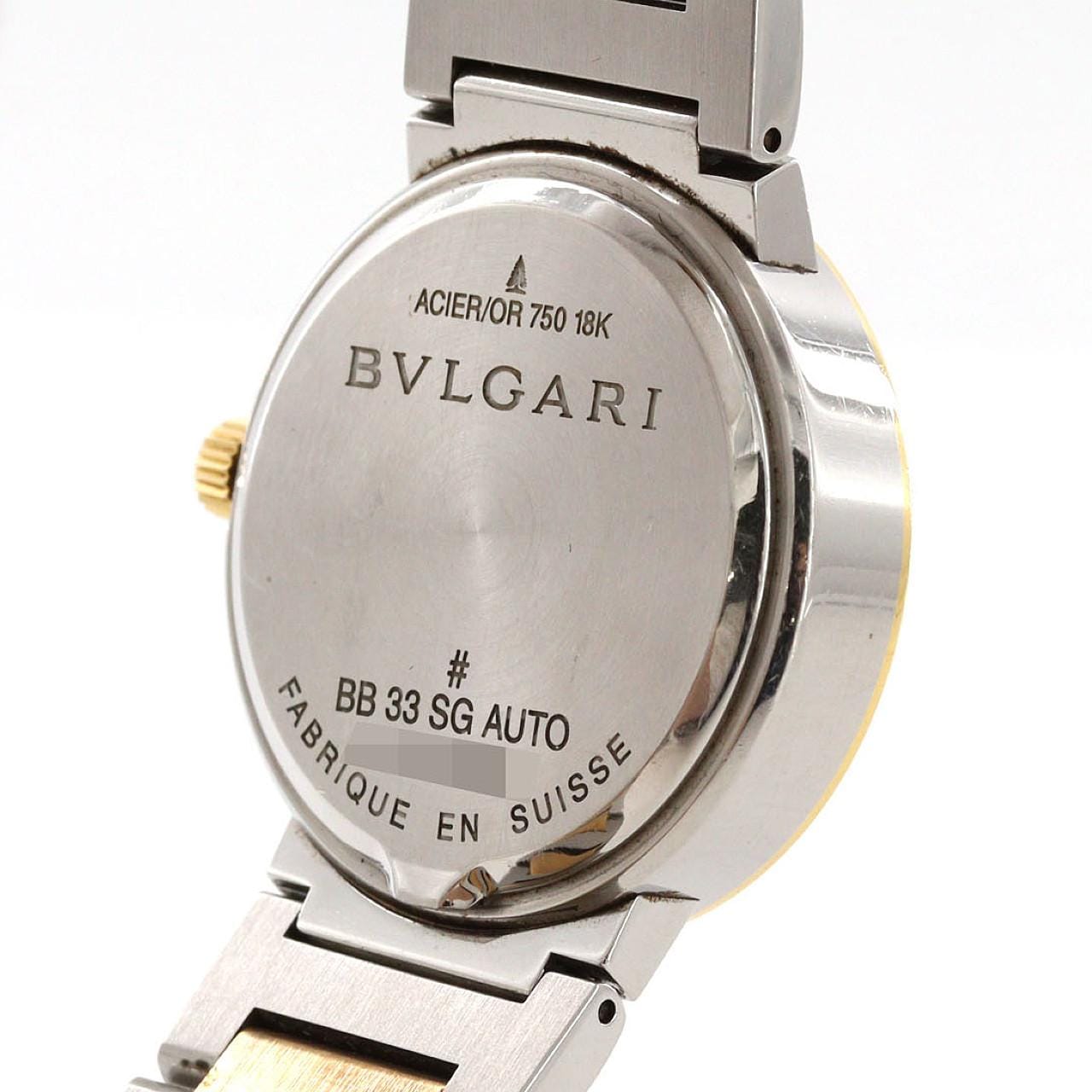 【ノーメンテナンス還元価格】ブルガリ ブルガリブルガリ コンビ BB33SGAUTO/BB33WSGD/AT SSxYG 自動巻