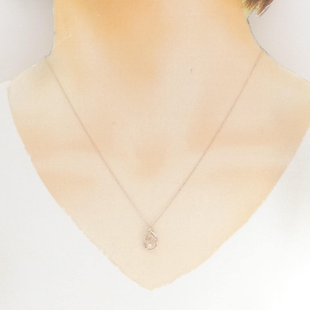 K10PG ダイヤモンド ネックレス 0.03CT