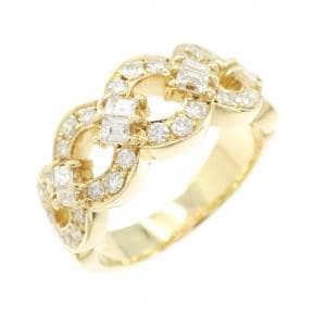 K18YG ダイヤモンド リング 0.70CT