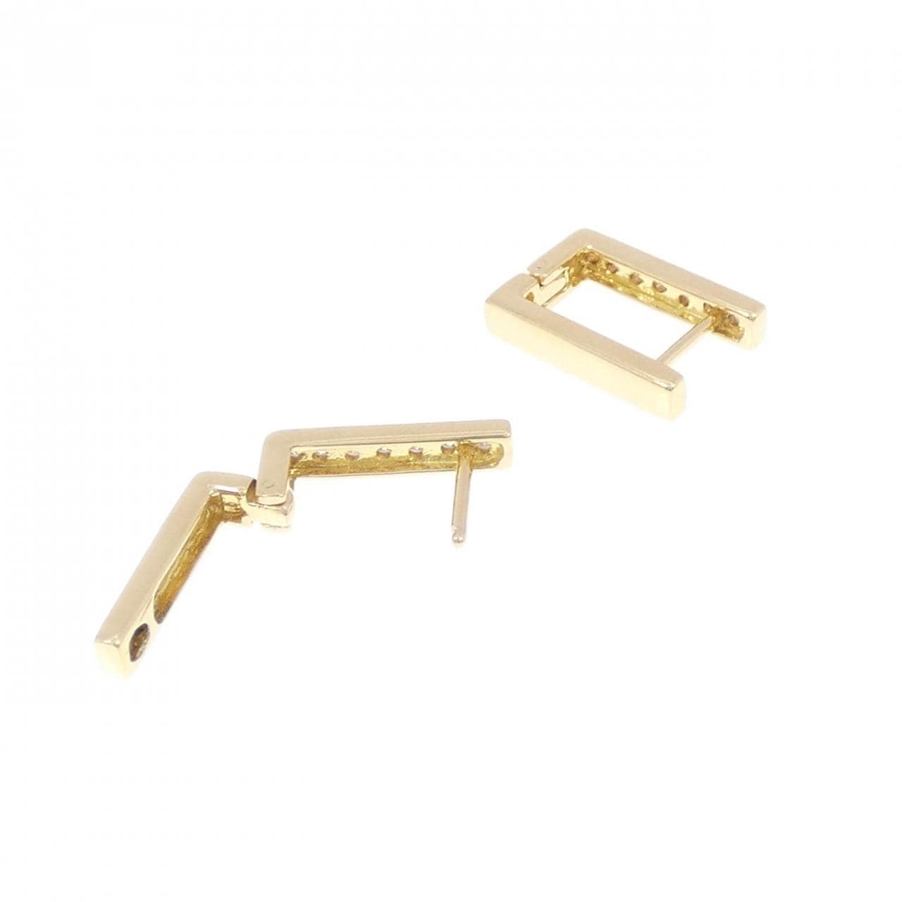 K18YG ダイヤモンド ピアス 0.14CT