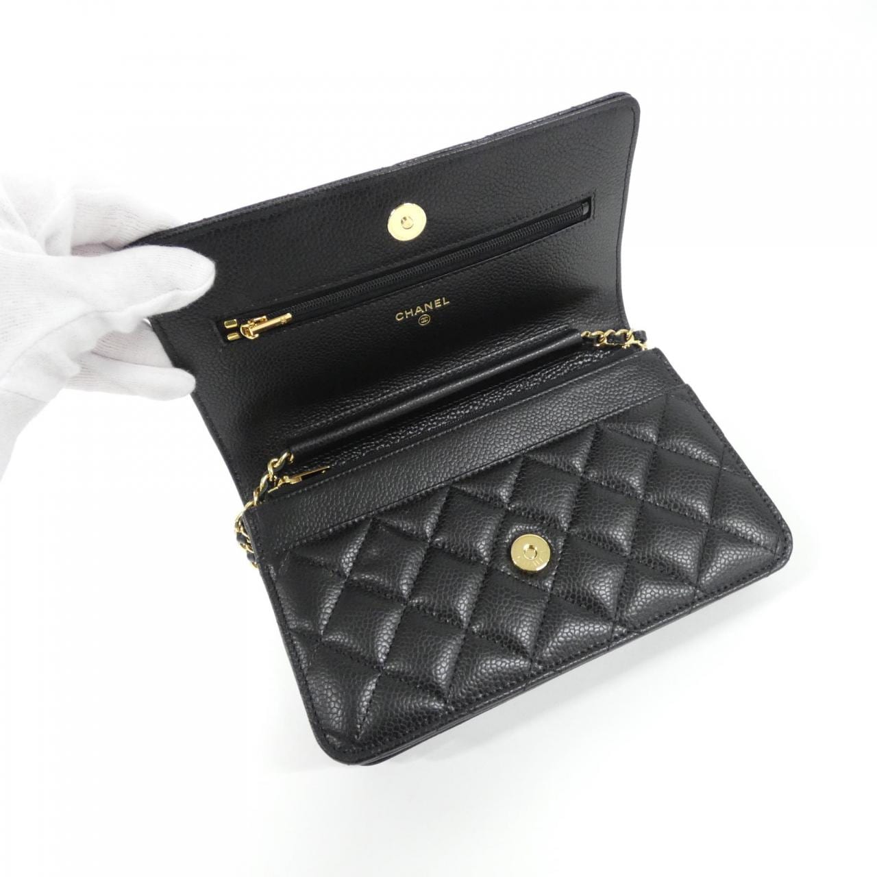 シャネル タイムレスクラシック ライン AP0250 チェーンウォレット