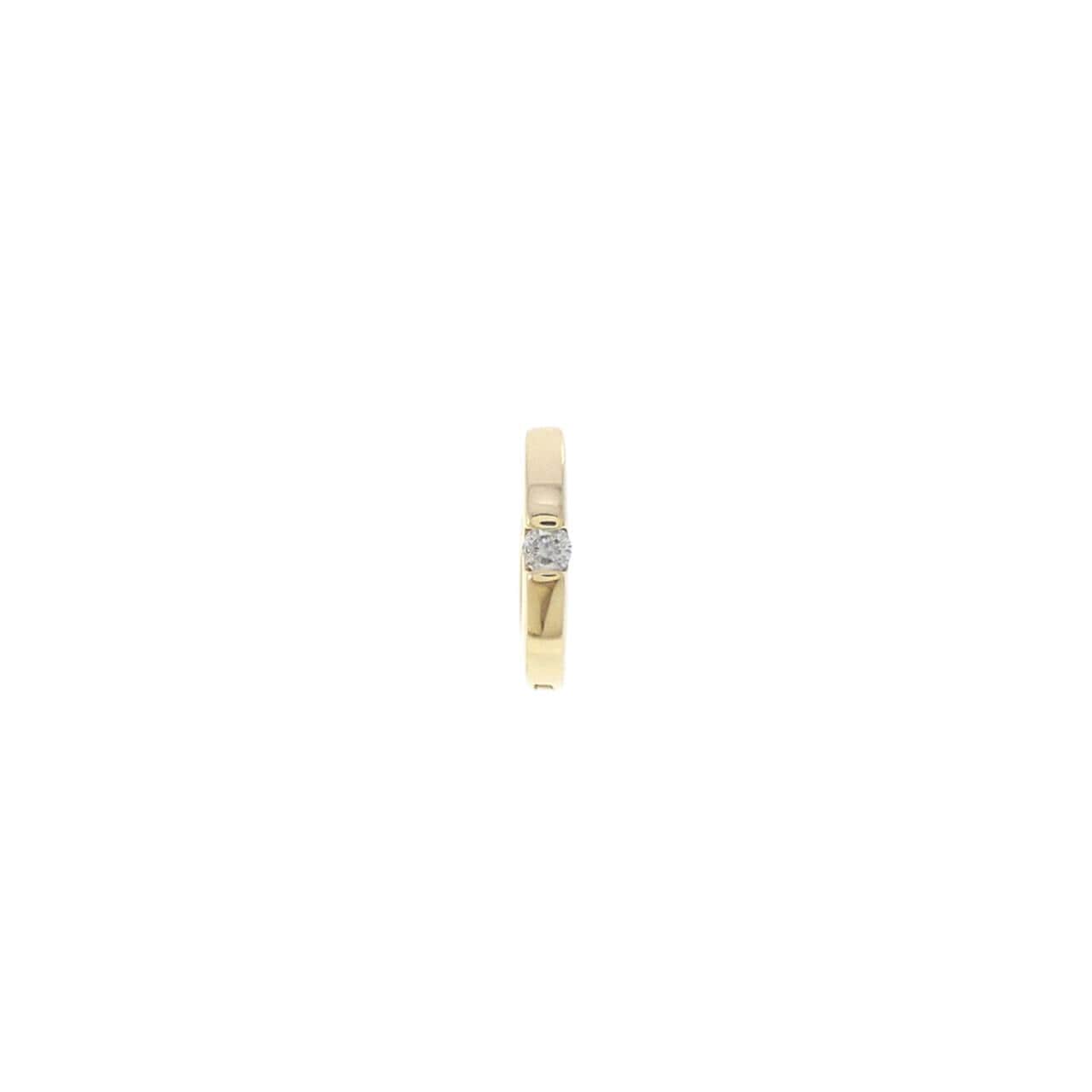 K18YG ダイヤモンド ピアス 0.025CT 片耳