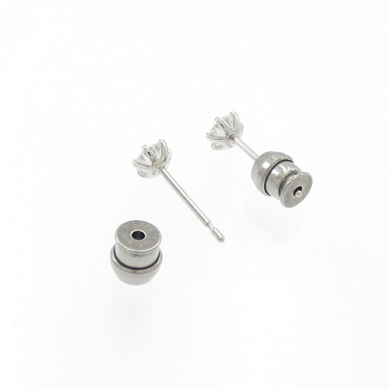 【リメイク】PT/ST ダイヤモンド ピアス 0.220CT 0.226CT E SI1 3EXT H&C