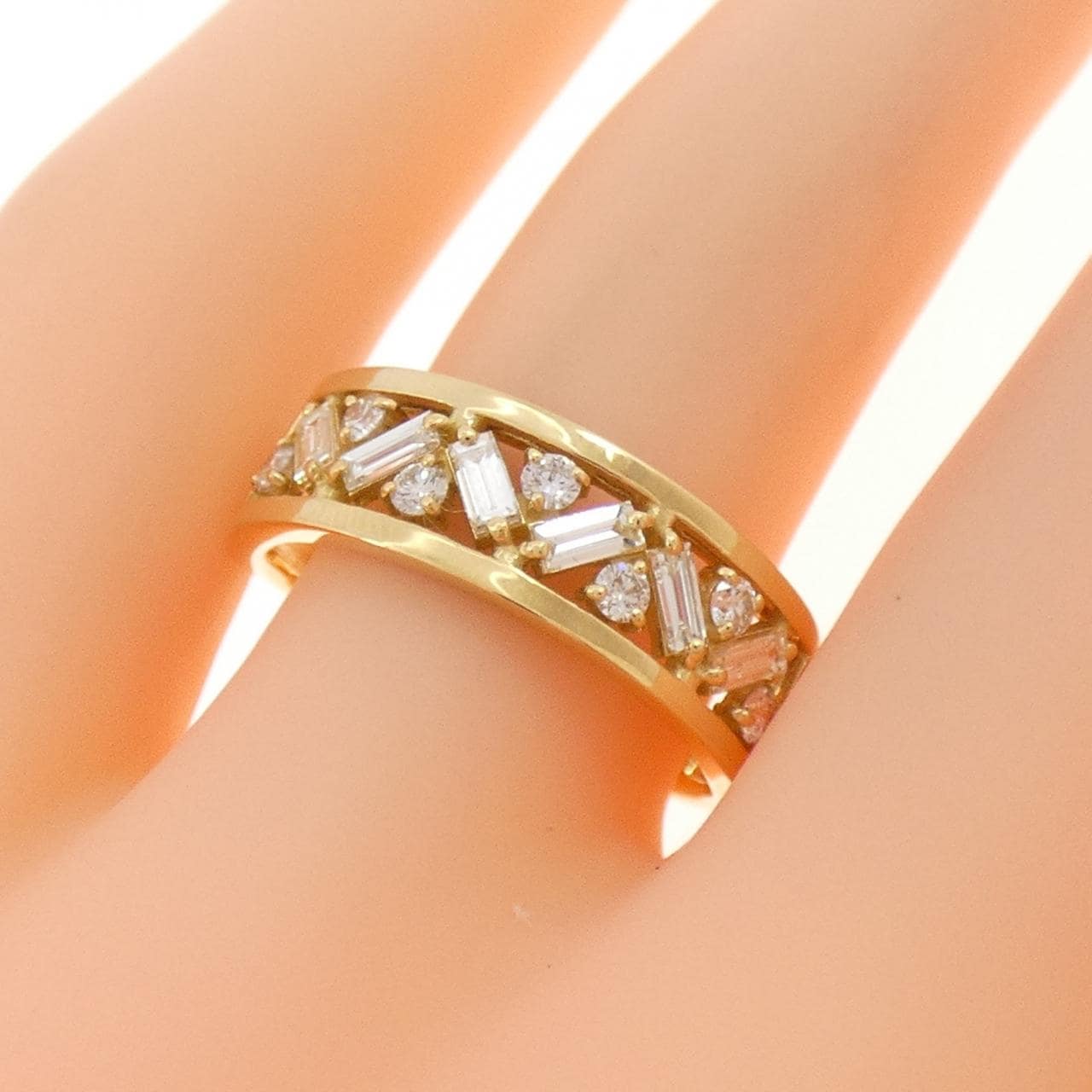 【新品】K18YG ダイヤモンド リング 0.50CT