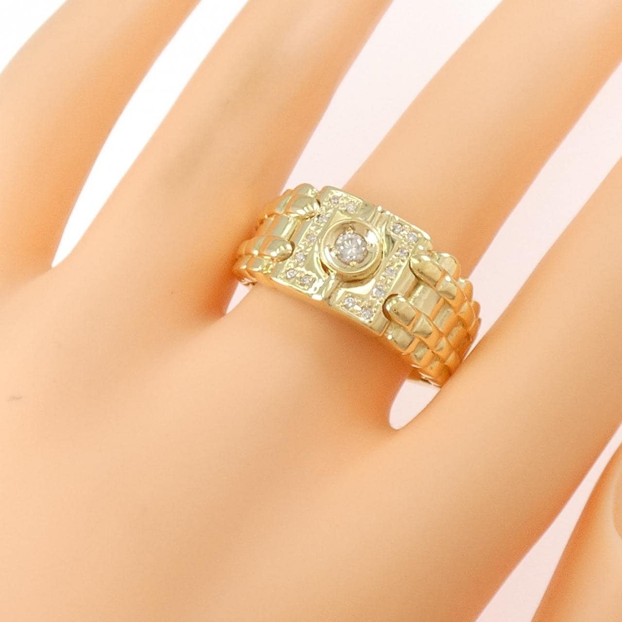 【新品】K18YG ダイヤモンド リング 0.17CT