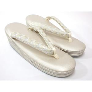 【新品】女草履　白梅