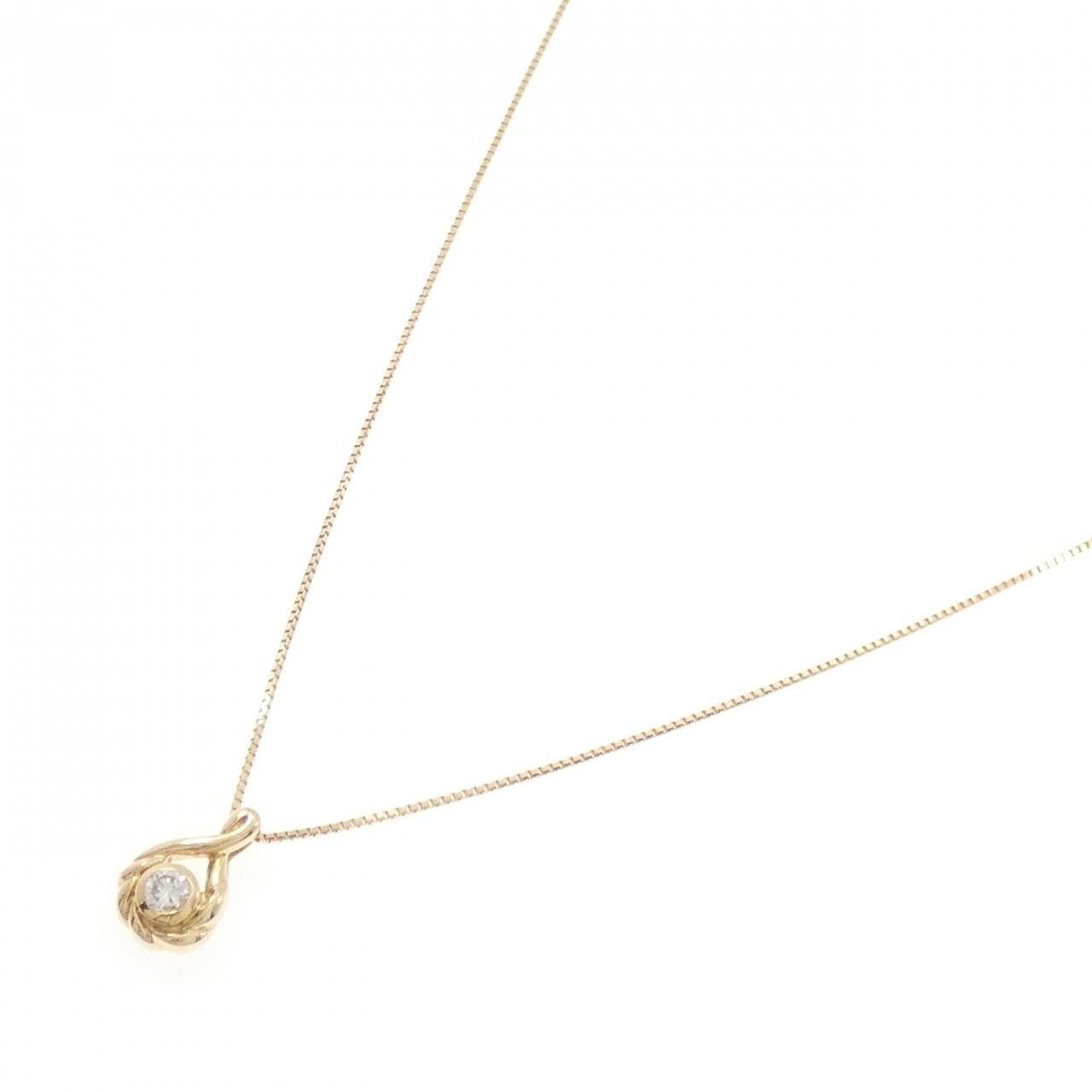 K18YG ダイヤモンド ネックレス 0.10CT