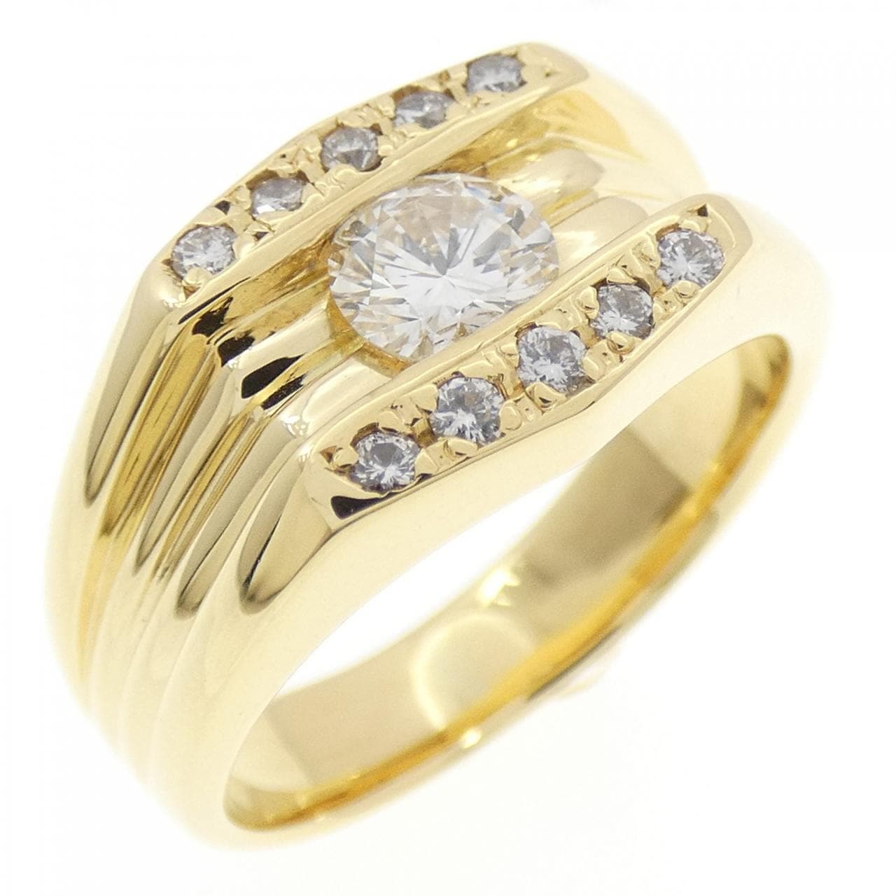 K18YG ダイヤモンド リング 0.508CT