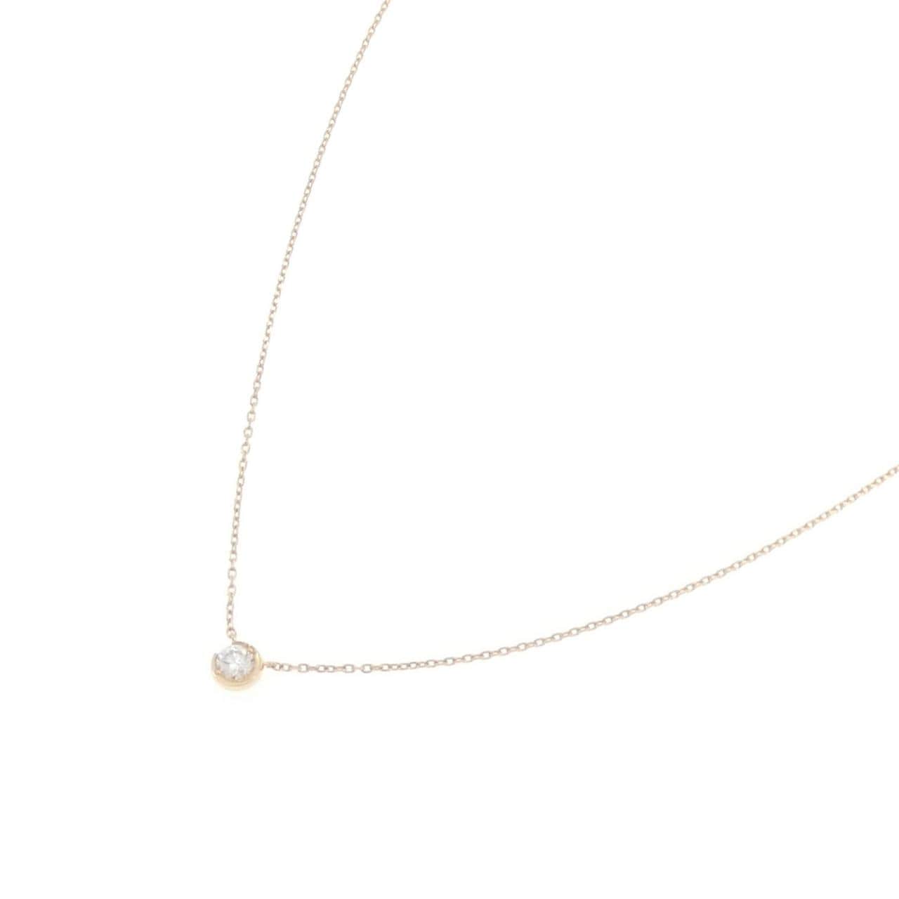 スタージュエリー ムーンセッティング ネックレス 0.10CT