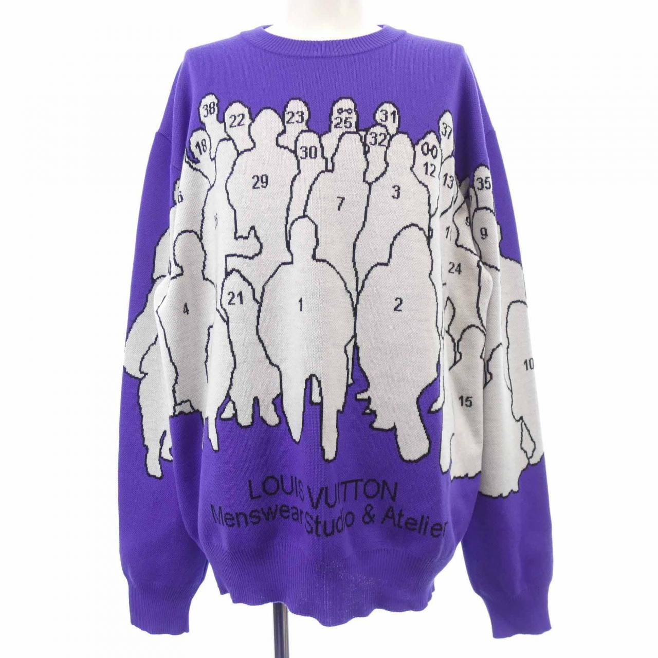 ルイヴィトン LOUIS VUITTON スタジオジャカードクルーネック HNN93WZLL ニット
