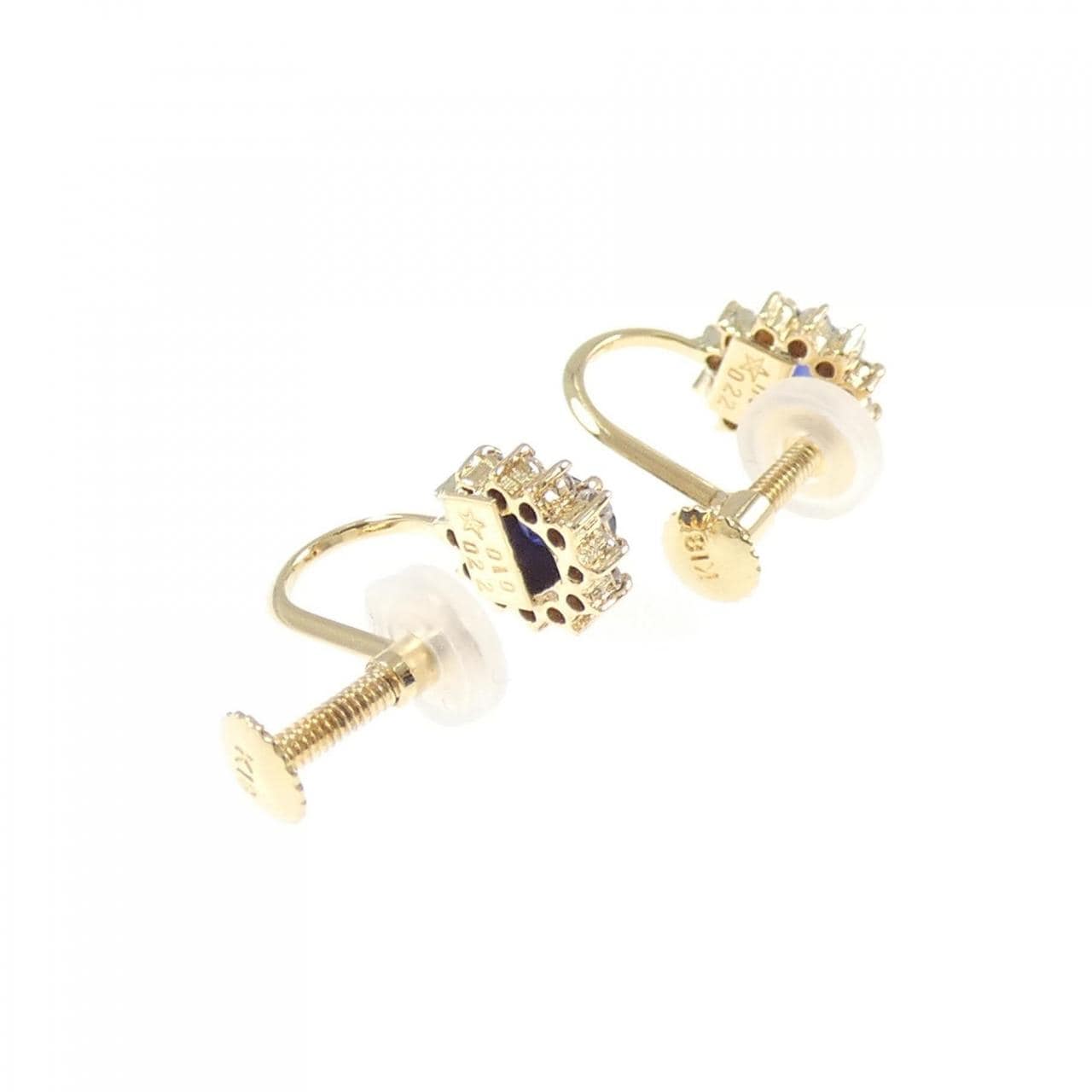 ギンザ タナカ サファイヤ イヤリング 0.44CT