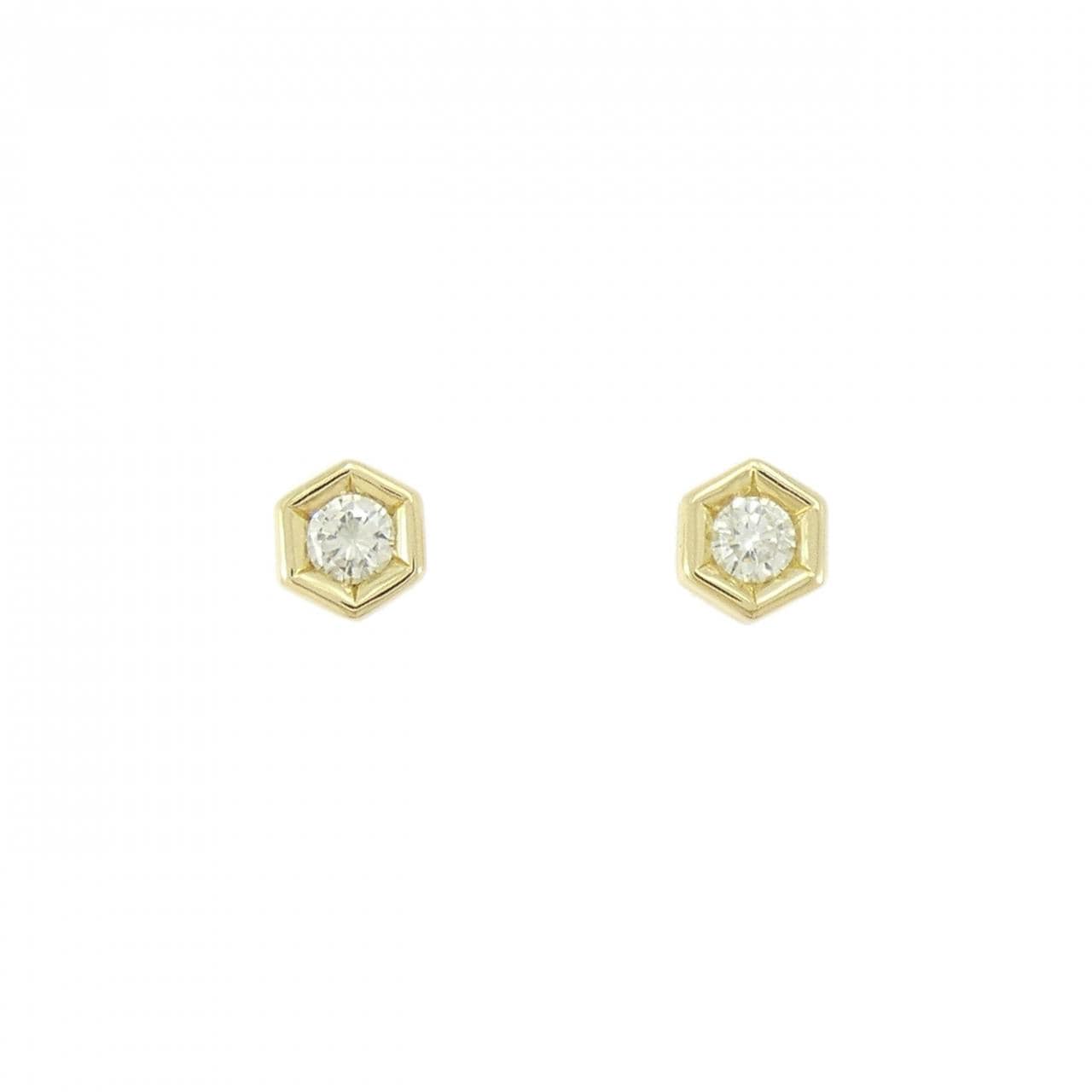 K18YG ダイヤモンド ピアス 0.209CT
