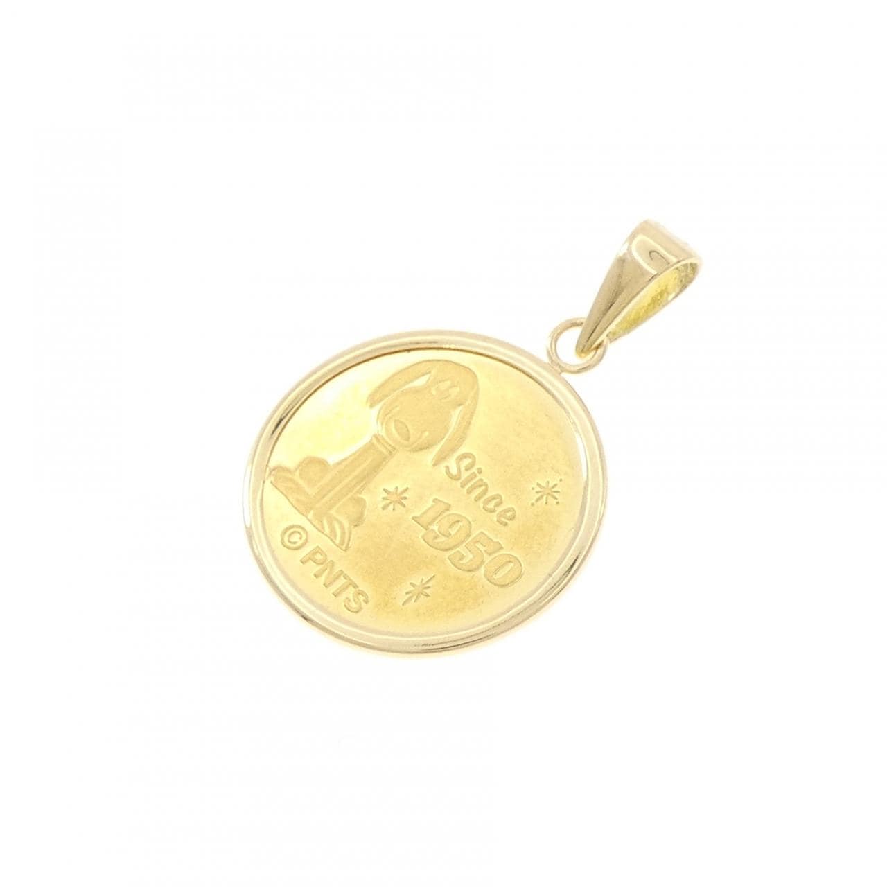 K18YG(枠) コイン ペンダント