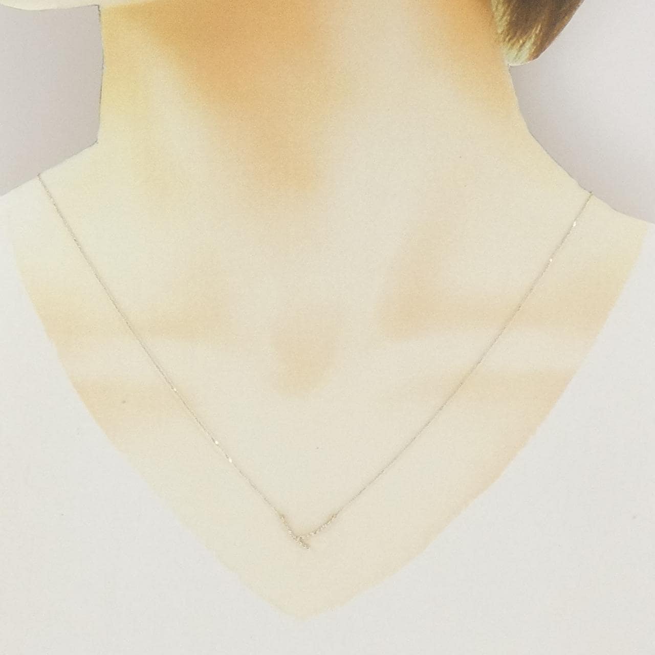K10YG ダイヤモンド ネックレス 0.04CT