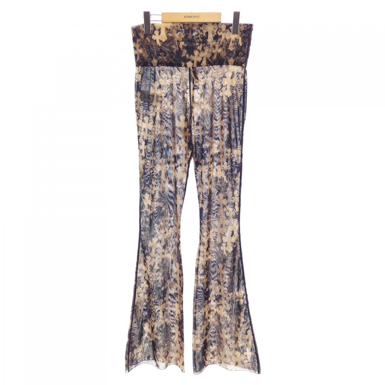 クロムハーツ CHROME HEARTS Cemetery Cross Mesh Lace Flare 401213849******343 パンツ