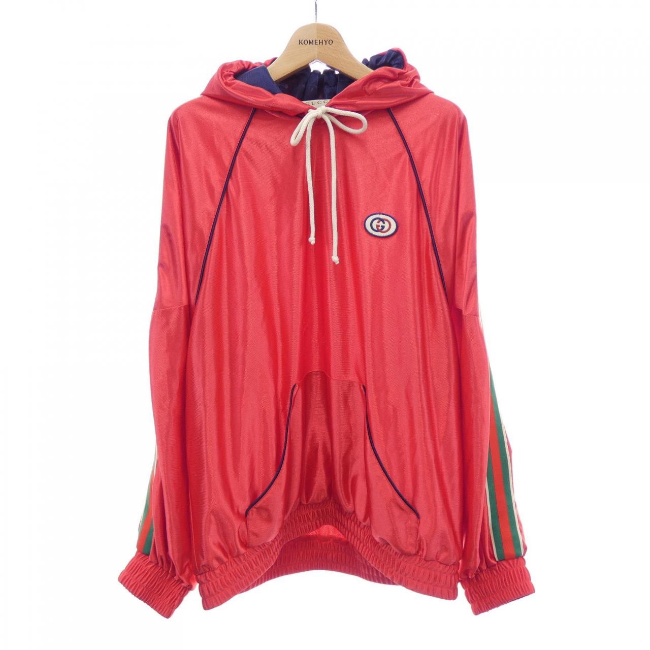 グッチ GUCCI ロゴパッチシャイニージャージーフーディ 653373 XJDI9 パーカー
