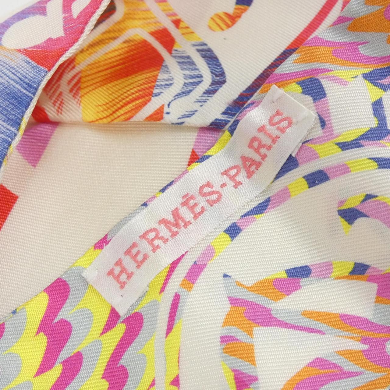 【未使用品】エルメス EX-LIBRIS ツイリー マーブル シルク 064066S スカーフ