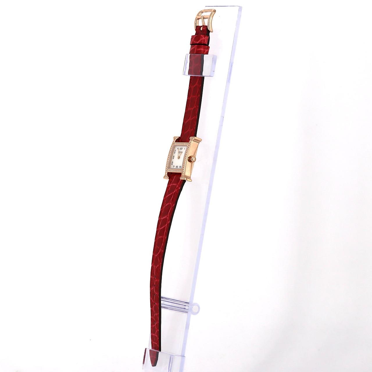 HERMES H 手錶 PG/D HH1.173 PG/RG石英