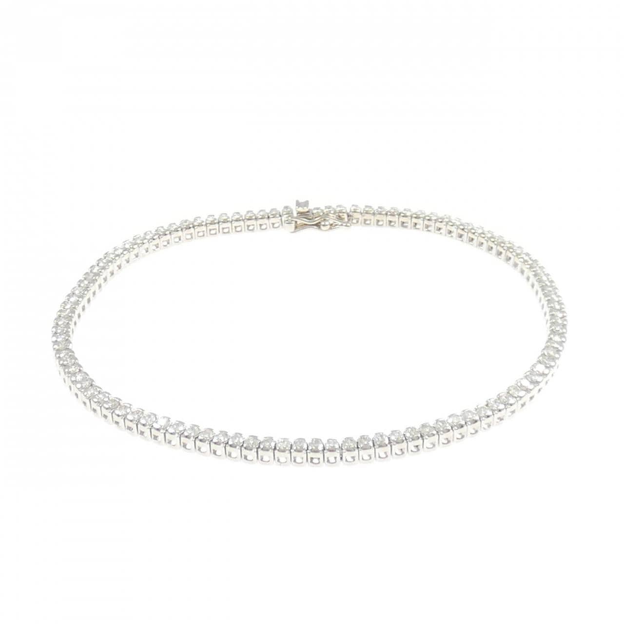 K14WG ダイヤモンド ブレスレット 1.81CT