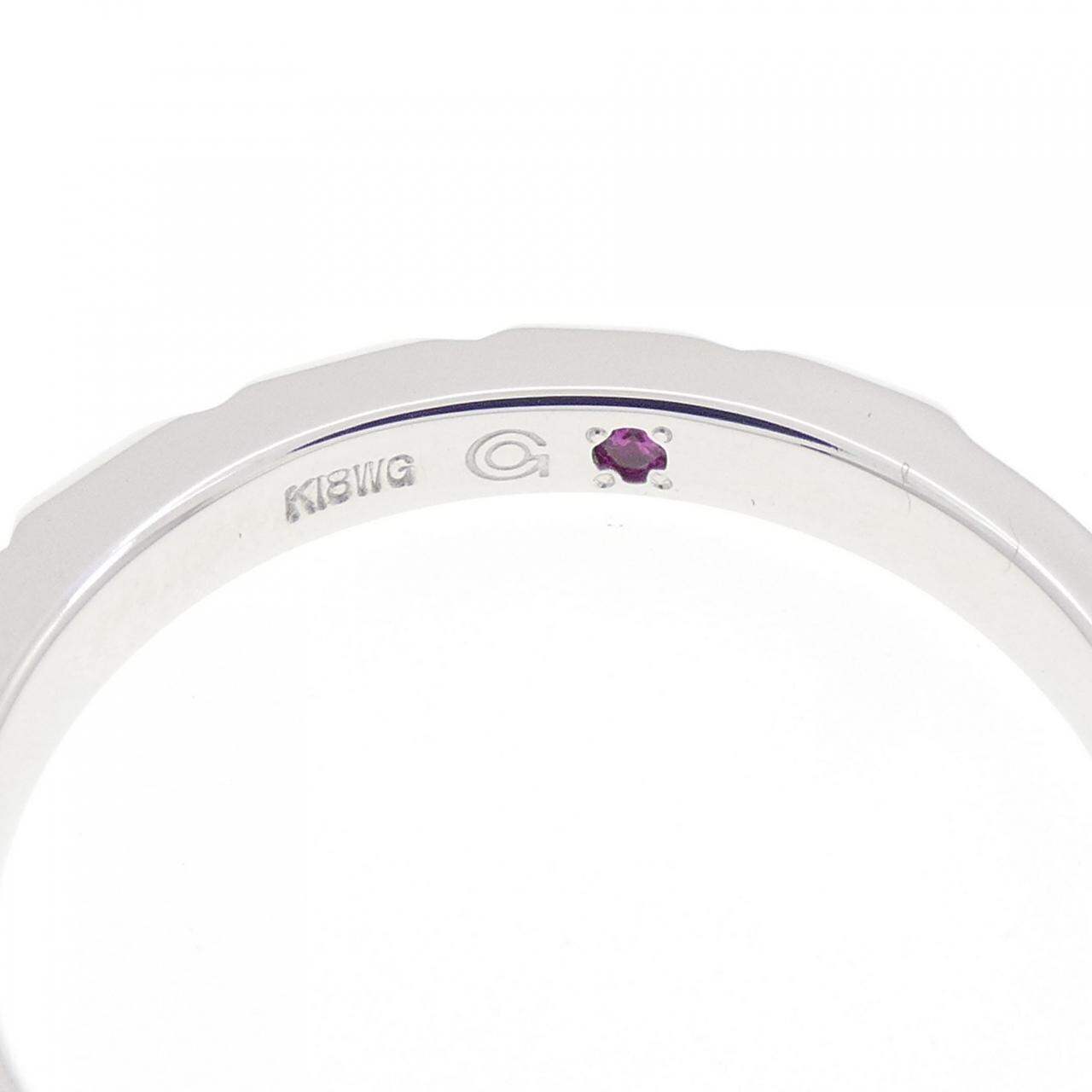 K18WG ダイヤモンド リング 0.13CT