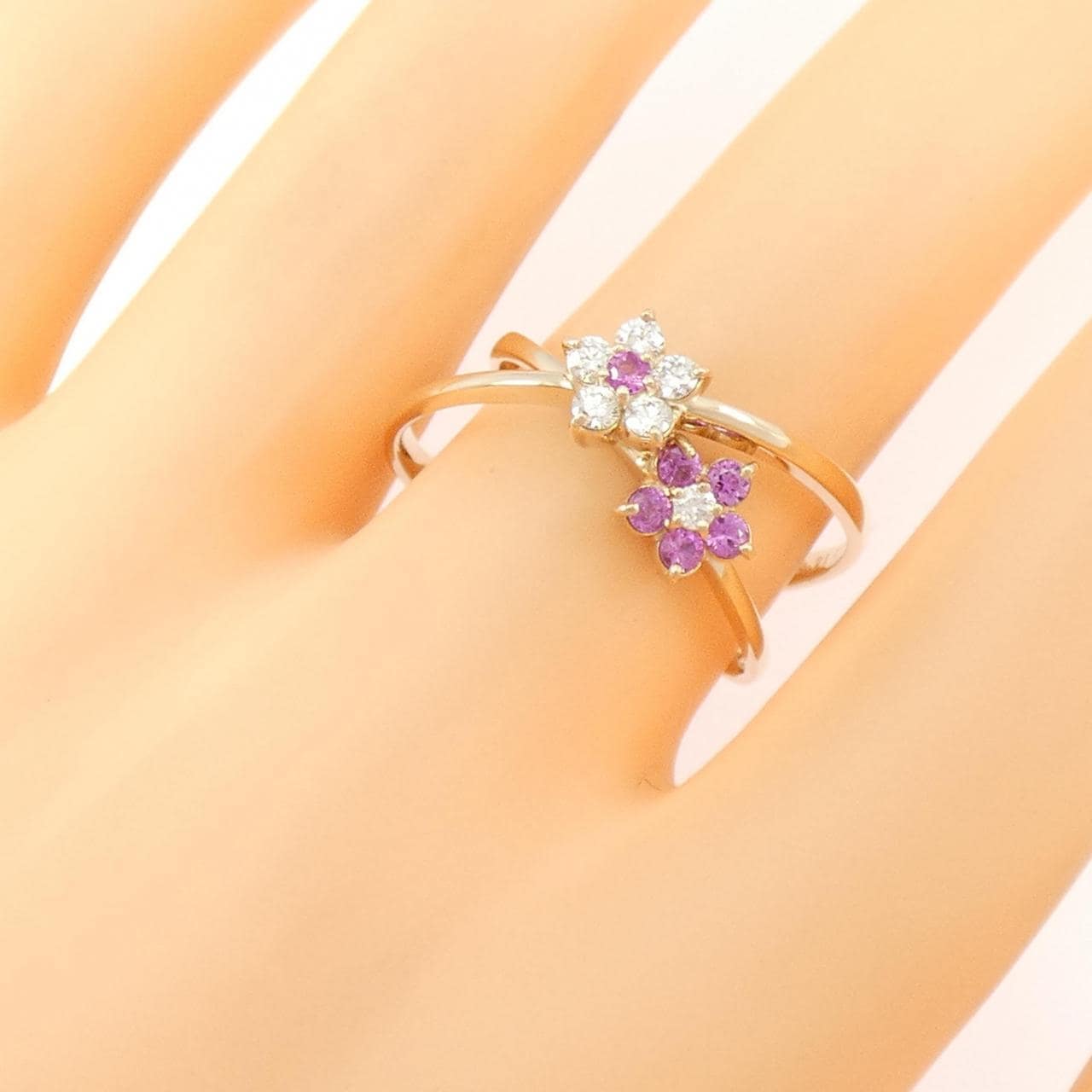 ポンテヴェキオ フラワー リング 0.22CT