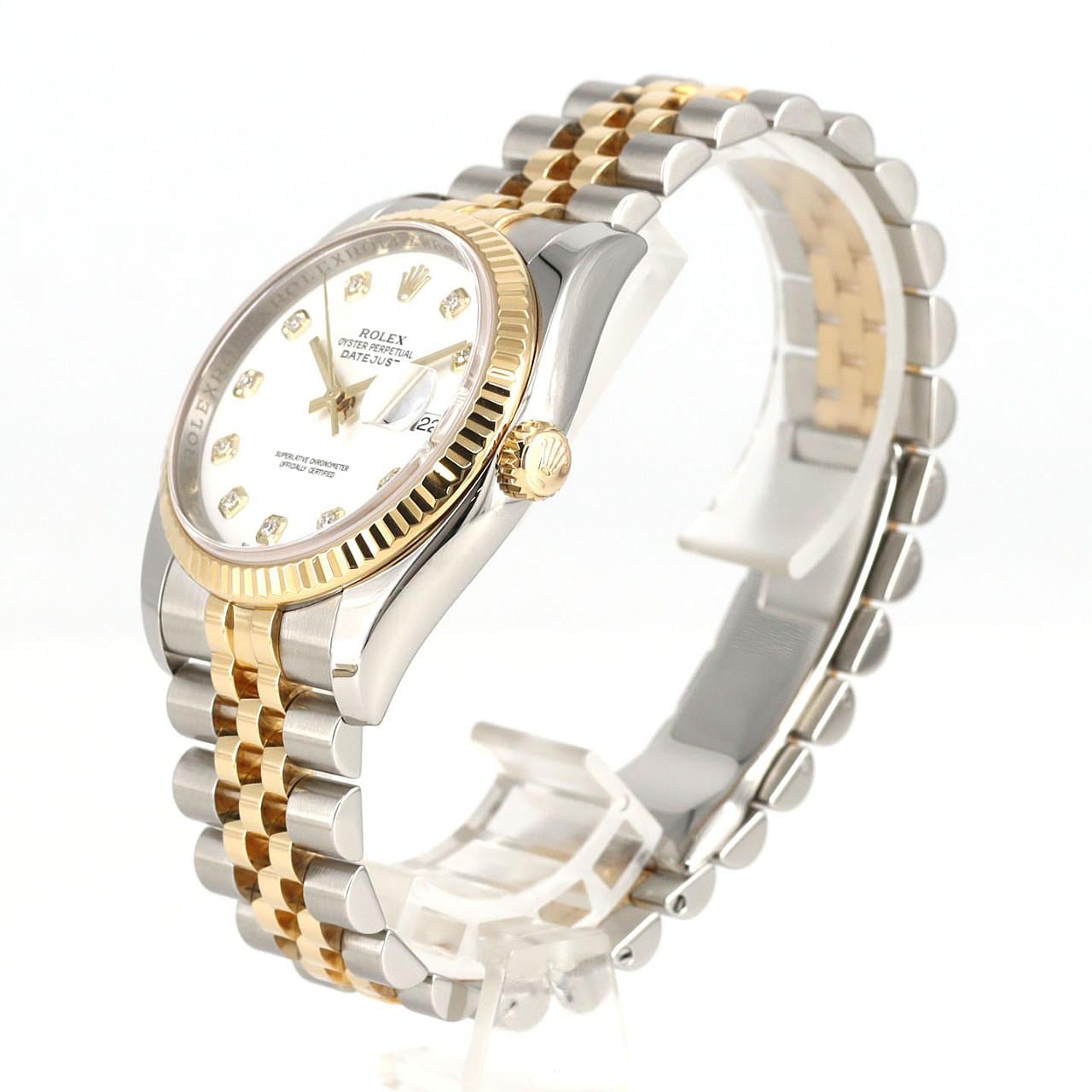 ロレックス デイトジャスト 116233G SSxYG 自動巻 ランダム番